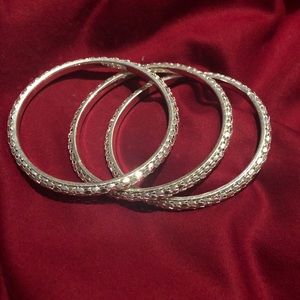 Silver Bangle Set